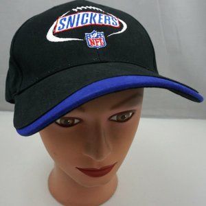 Snickers Hat Black Stitched Adjustable Baseball Ca